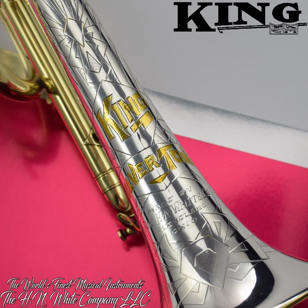 1938 Vintage King H. N. White Silver Tone Master Model Cornet SN:212508 -  hnwhite.com