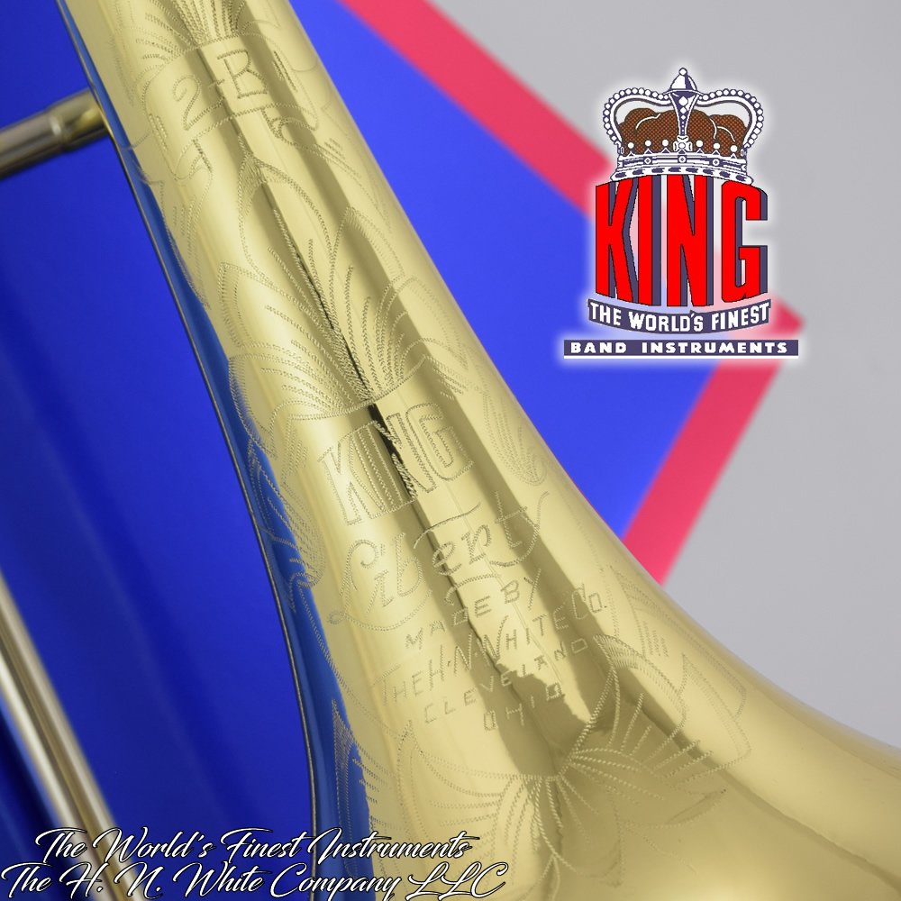 1950 Vintage King H. N. White 2B Liberty Trombone Top Player SN: 311889 -  hnwhite.com