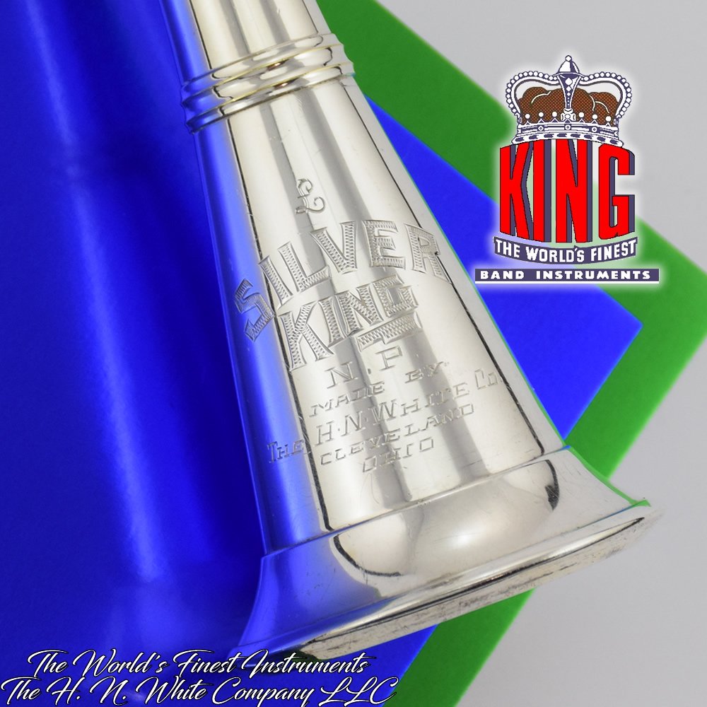 1944 Vintage Silver King Clarinet HN White Made Sterling Bell SN